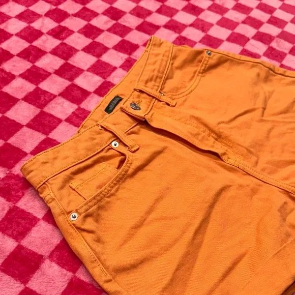 Wild Fable High Waist Orange Shorts - Picture 3 of 6